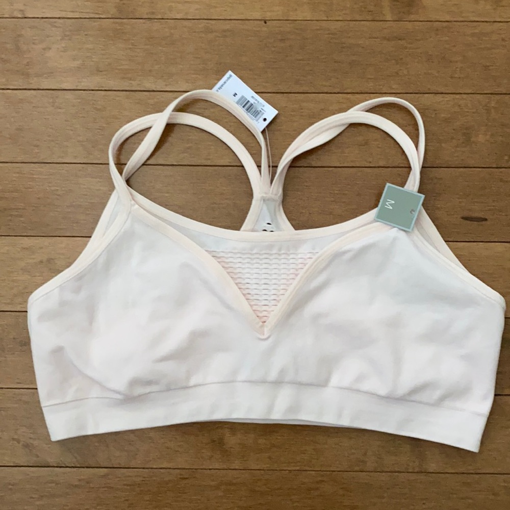 GapBody Seamless Racerback Mesh Bralette Bra M NWT